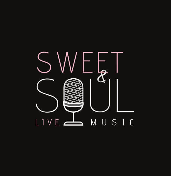 Sweet & Soul. Imagotipo sobre fondo negro